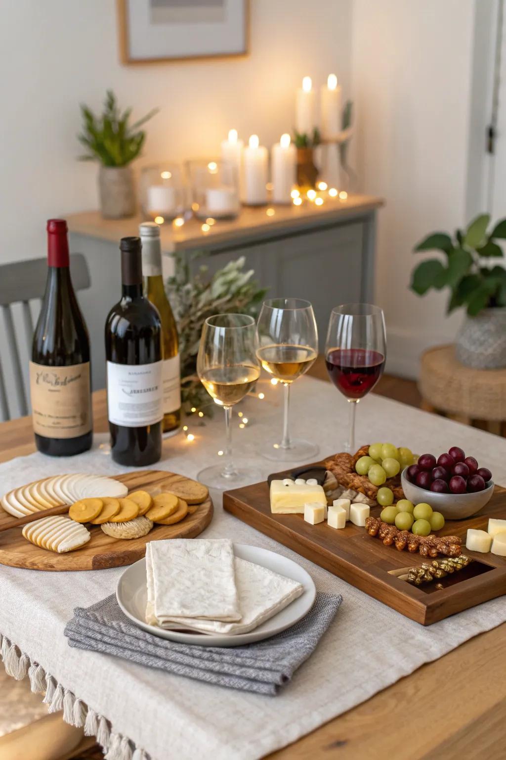 Toast to 40 with a DIY wine tasting that takes guests on a journey of flavors and aromas.