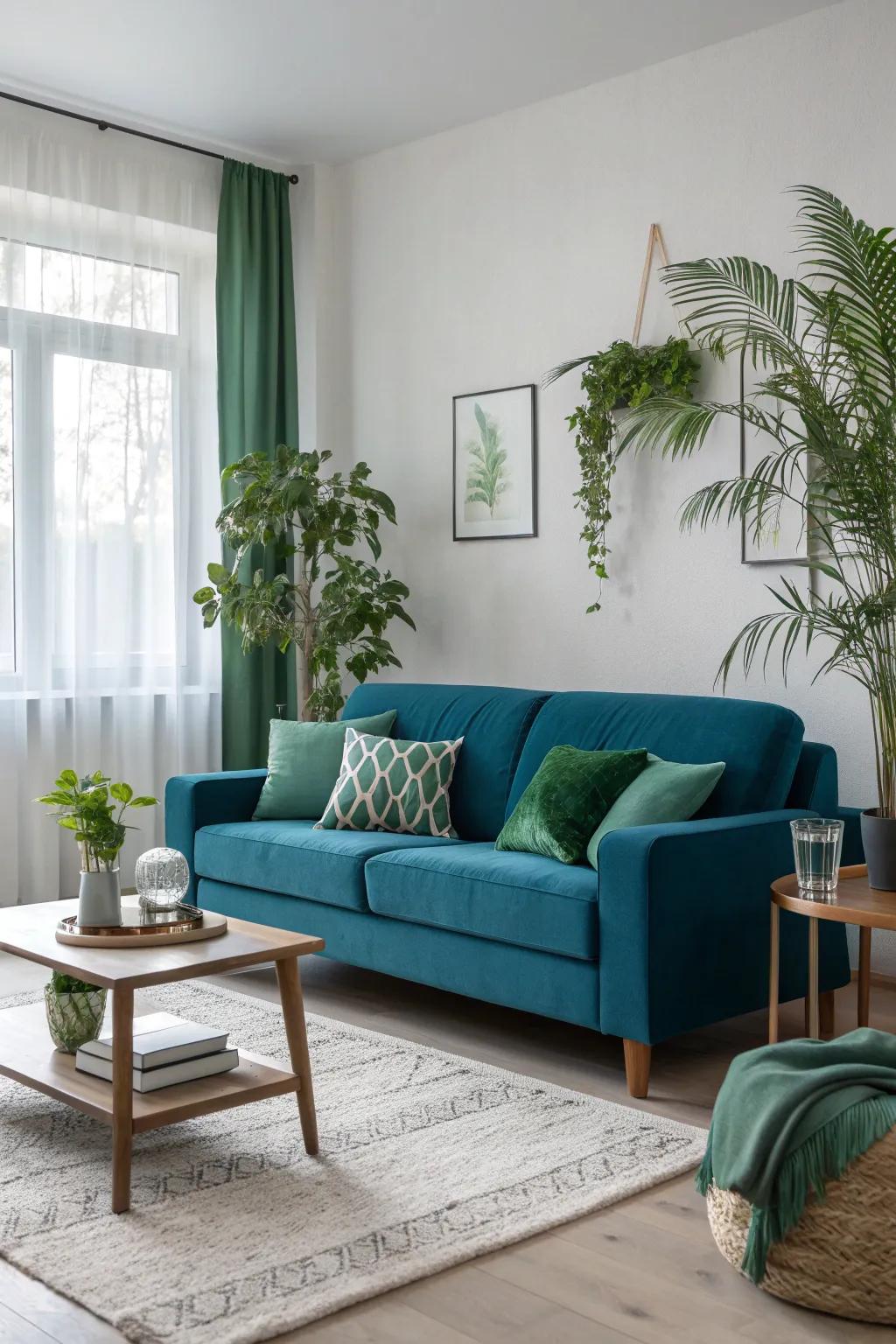 Embrace minimalism for a tranquil and uncluttered living room.