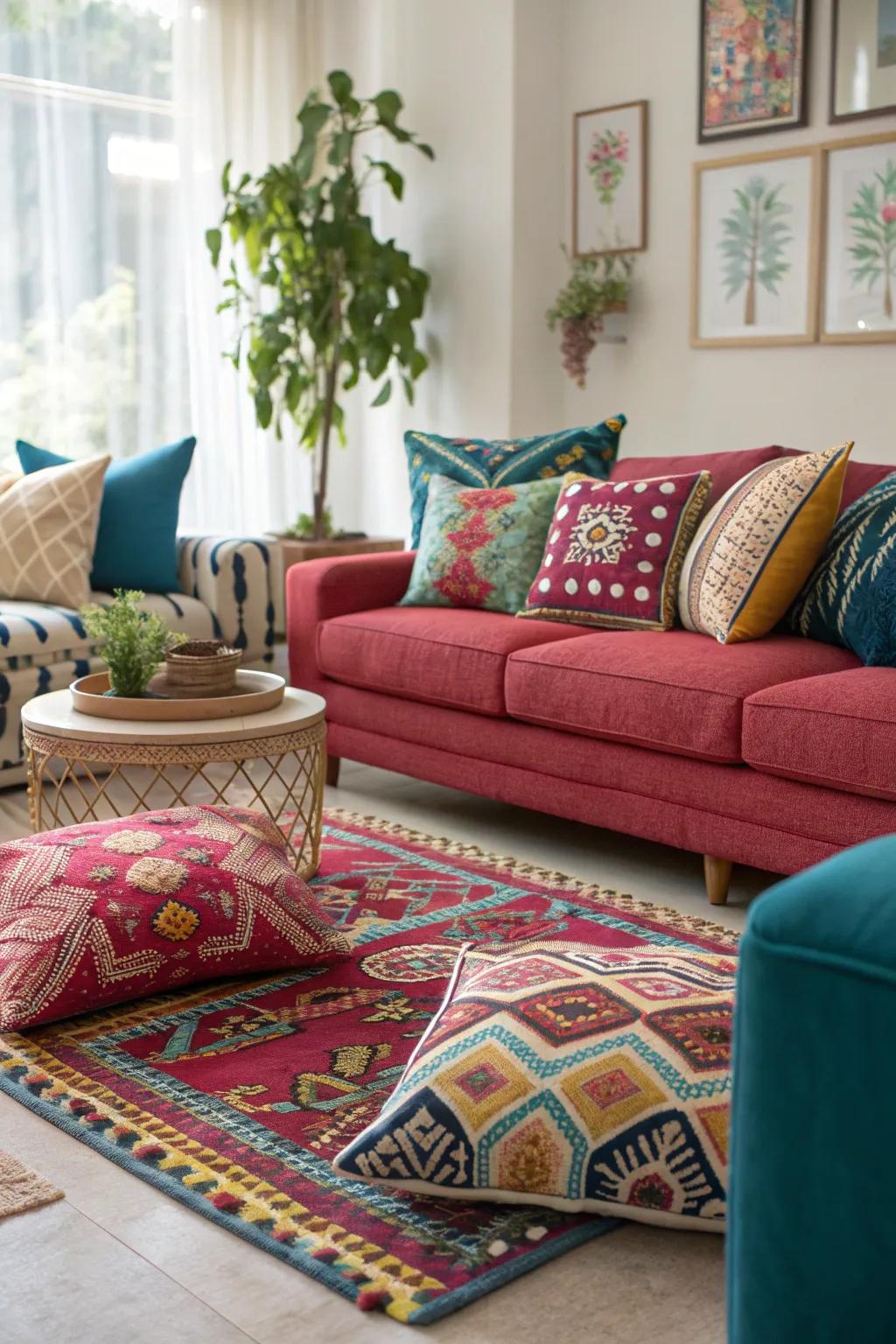 Unexpected patterns add a playful twist to your decor. #PatternPlay #BoldDesign