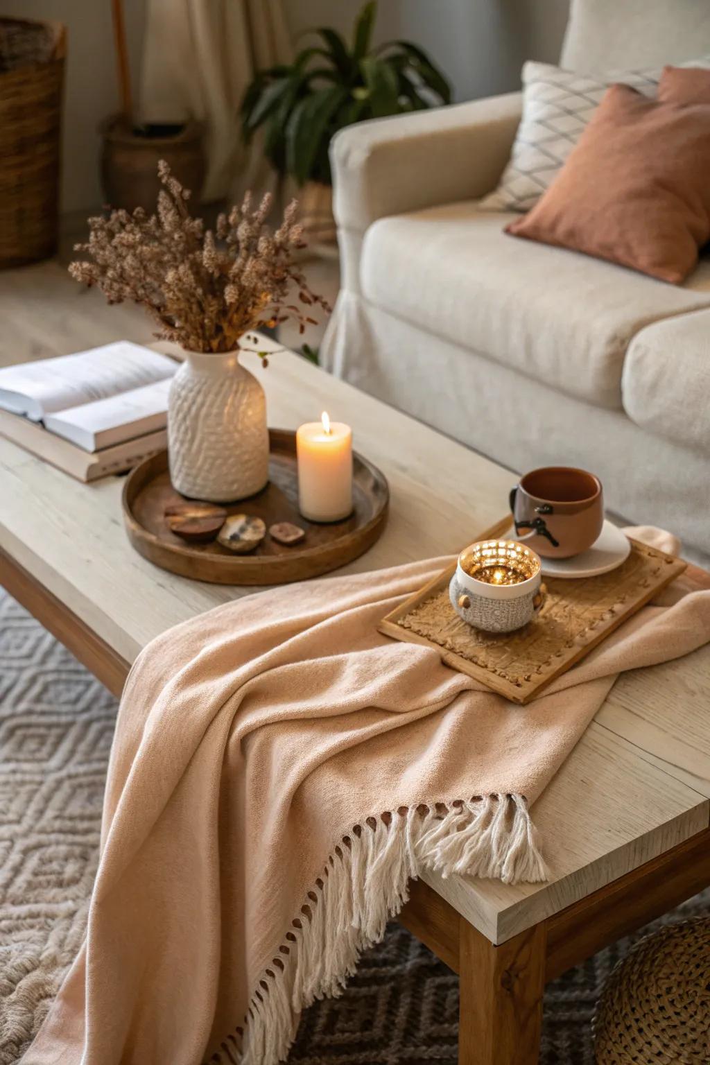 Soft textiles add warmth and layers to your decor.