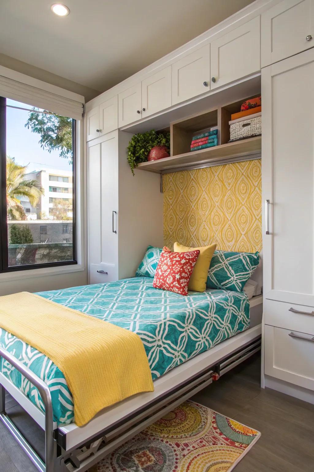 Unleash the potential of your small space with a sleek Murphy bed.