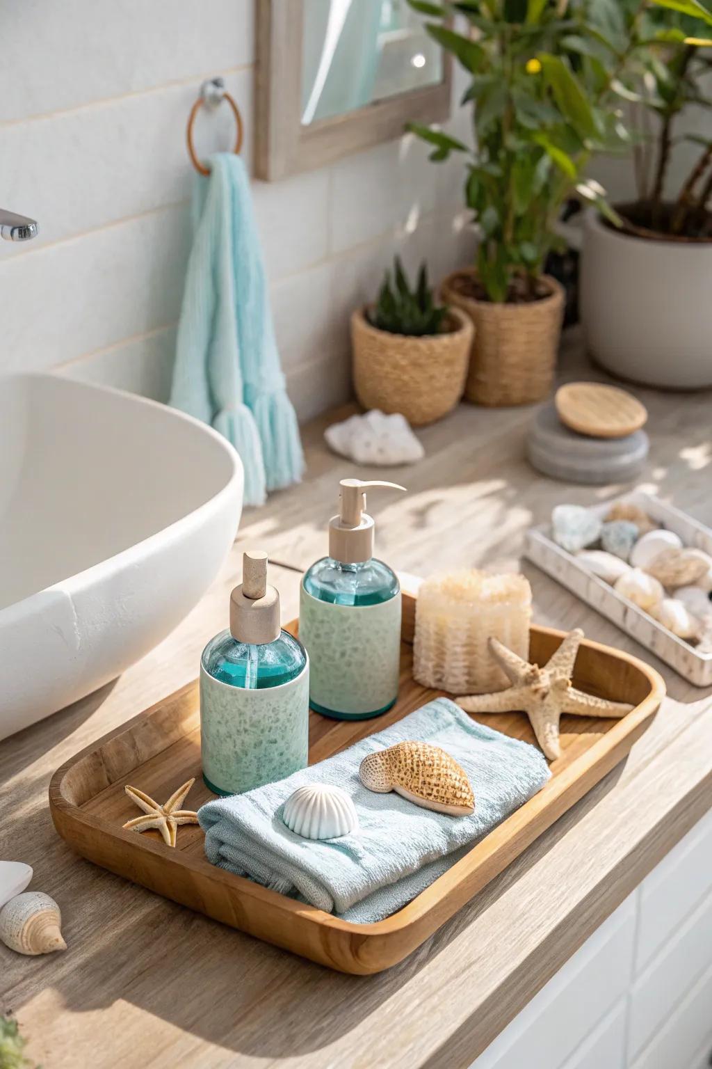 Add character to your space with personalized themed decor. #PersonalTouch #BathroomStories