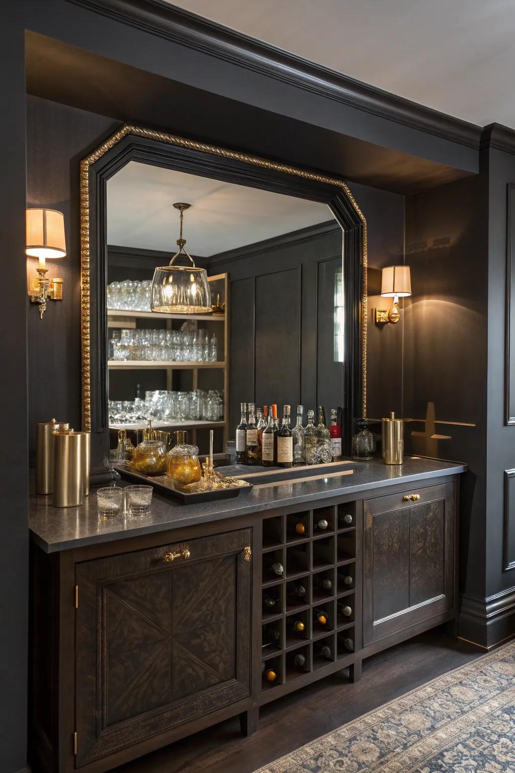Add depth and mystery to your bar with smoked mirrors that captivate.