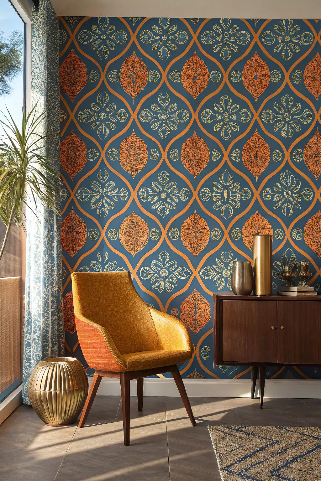 Add depth and luxury with textured wallpaper that invites you to touch and feel.