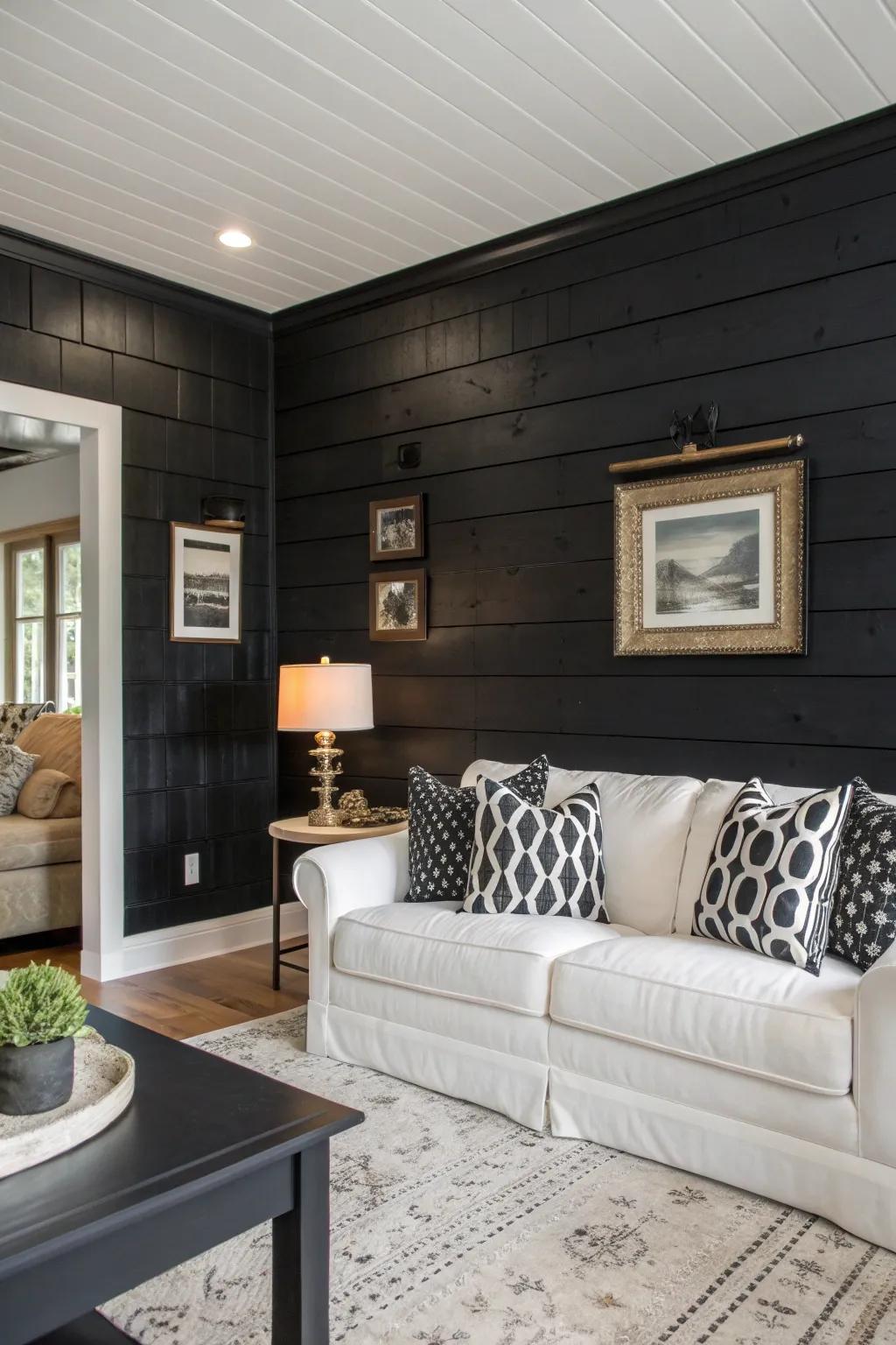 Black and white paint offers a timeless, sophisticated update.