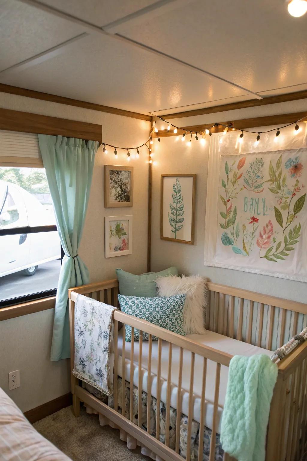 Add charm to your nursery with safe, lightweight wall art.