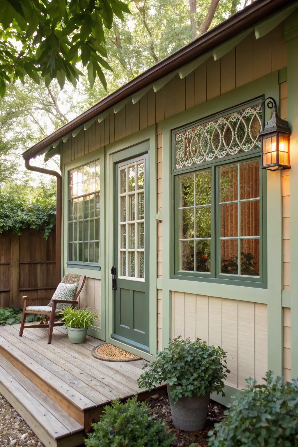 Window grids add timeless elegance, evoking the charm of European cottages.