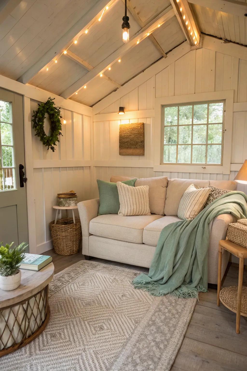 Create your own oasis of calm and relaxation right in your backyard. 🛋️🌿 #RelaxationStation #BackyardBliss