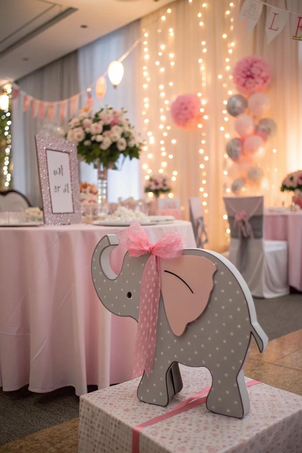 Add a playful touch with charming elephant cutouts that invite creativity and fun.