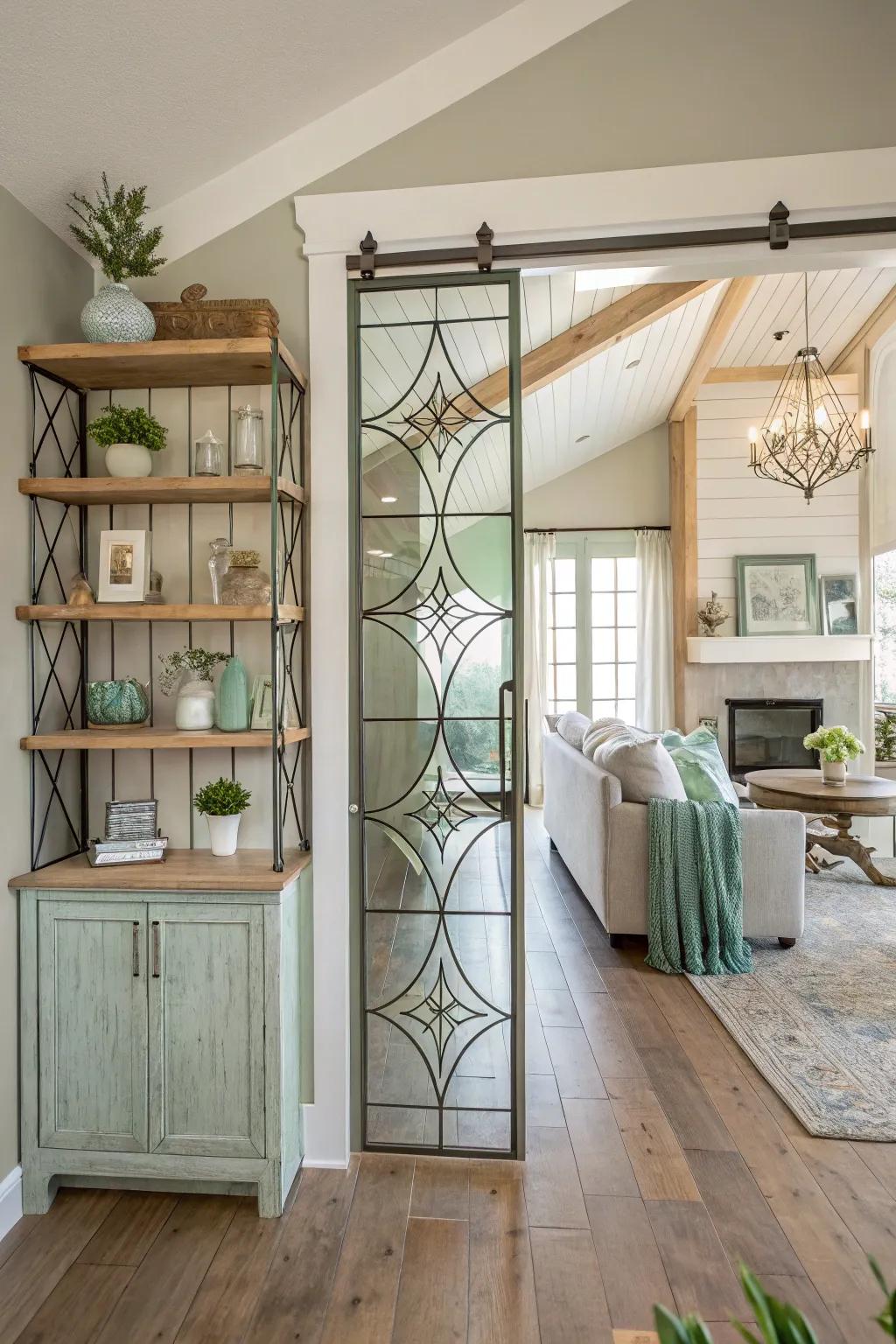 Define your spaces with artful dividers that maintain openness while adding a touch of creativity.