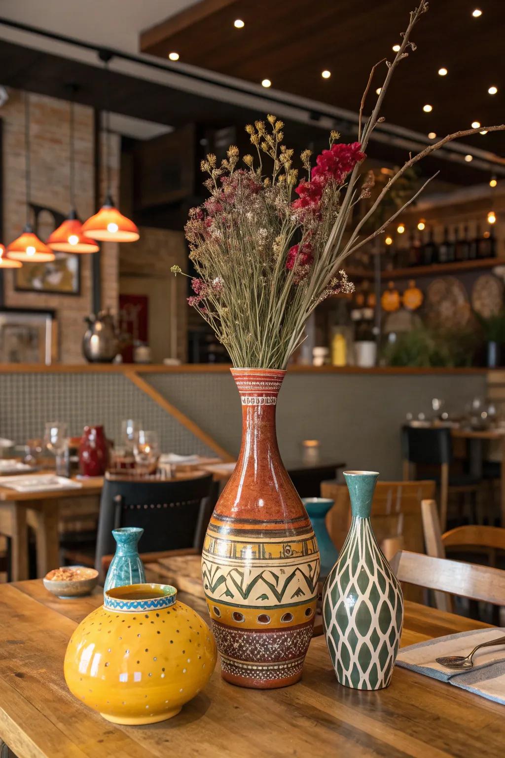 Embrace eclecticism with unique decor pieces that add character to your home.