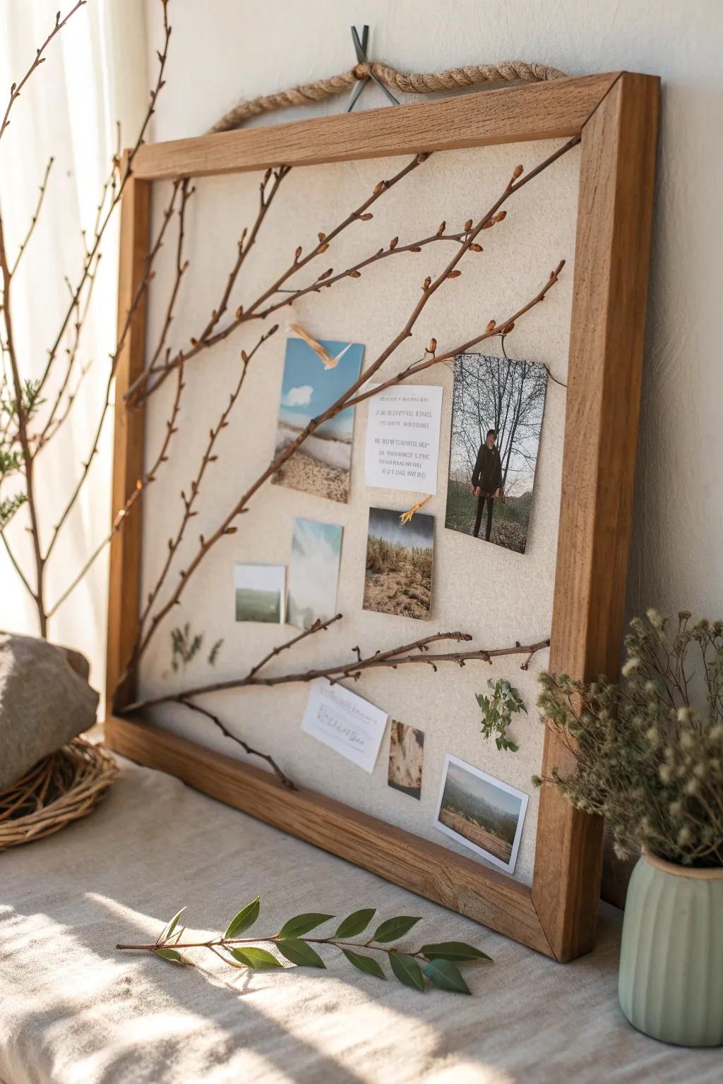 Bring the calm of the woods into your home with a natural border.