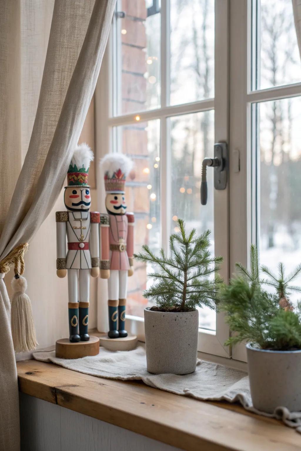 Capture the magic of the Nutcracker ballet with whimsical window scenes that dance with holiday spirit. 🎭✨ #NutcrackerMagic #WhimsicalDecor