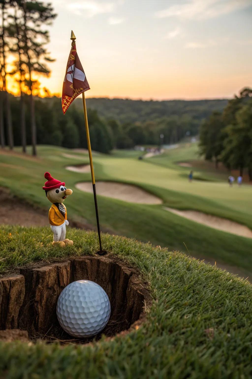 Add whimsy to your decor with playful golf scenes. 🌈 #ArtFun #CreativeDecor