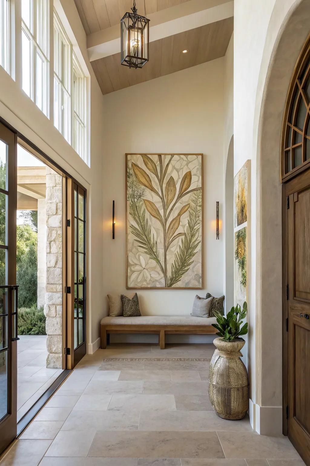 Let your art do the talking with bold, large-scale pieces.