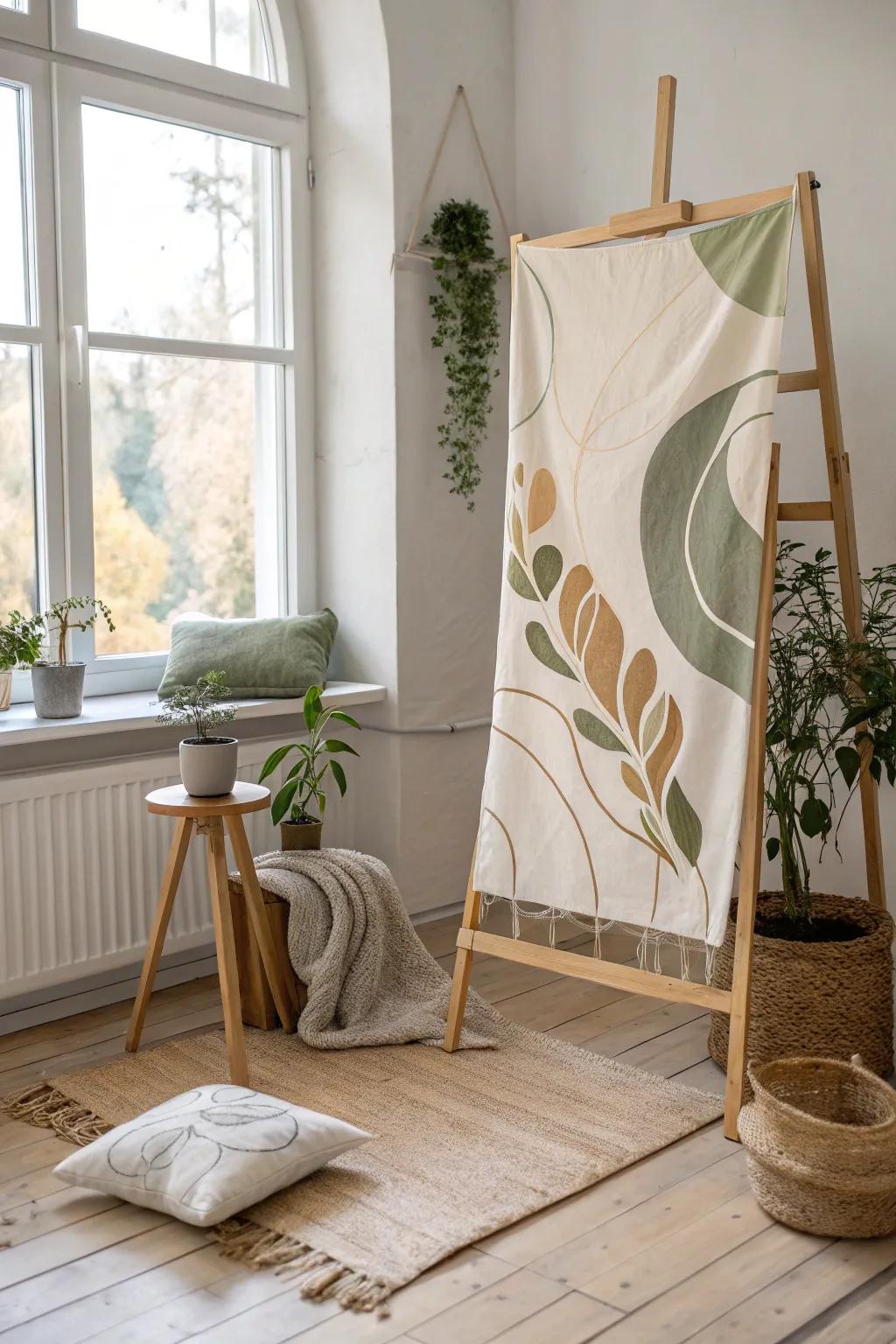 Create a one-of-a-kind backdrop with hand-painted designs that reflect your unique style. 🎨 #ArtisticBackdrop #DIYDecor