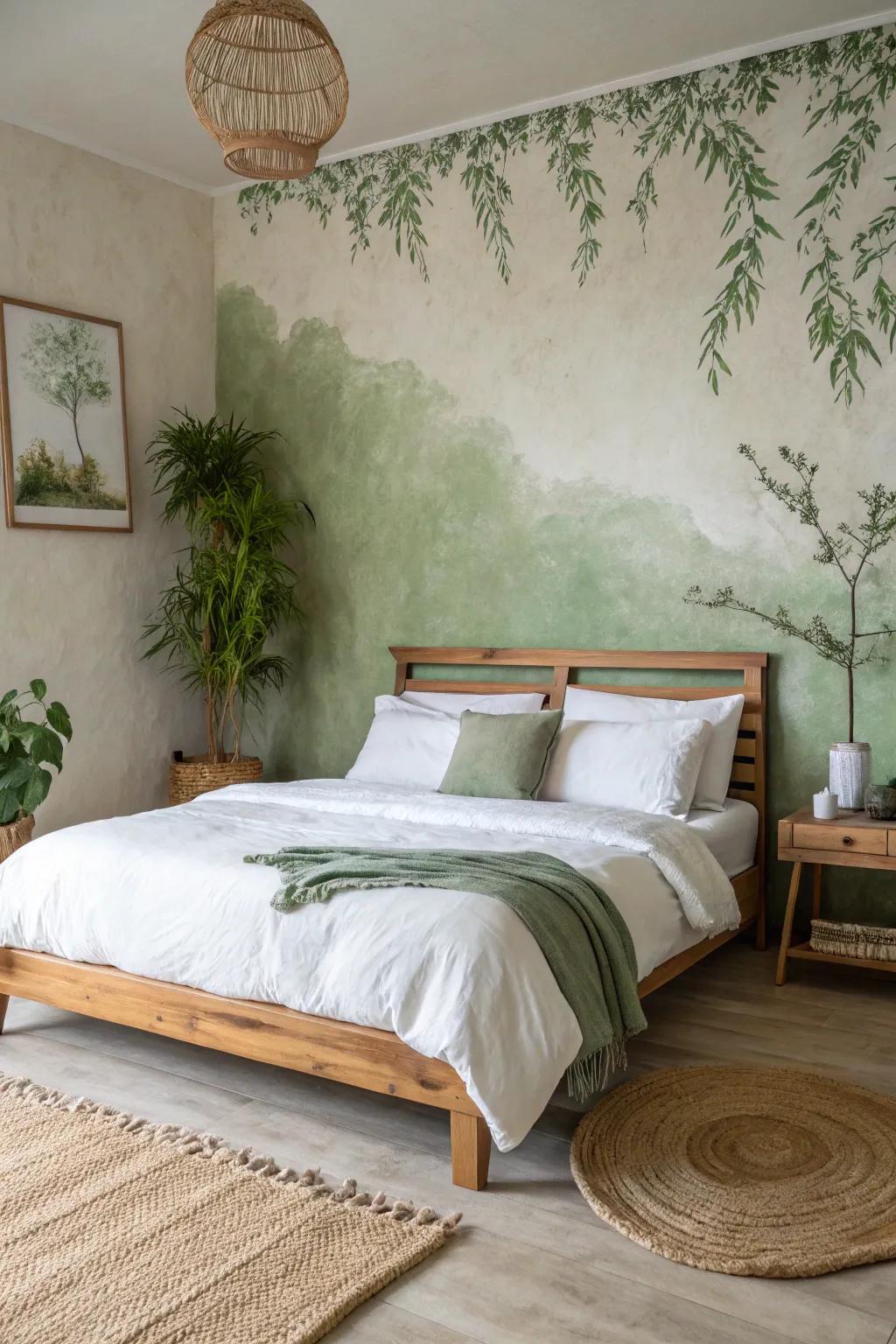 Textured walls add depth and a touch of modernity to any bedroom.