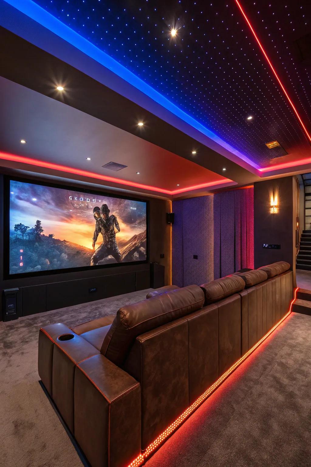 Sync your lighting to the action and elevate your movie nights to a new level. 💡 #SmartHome #LightingInnovation