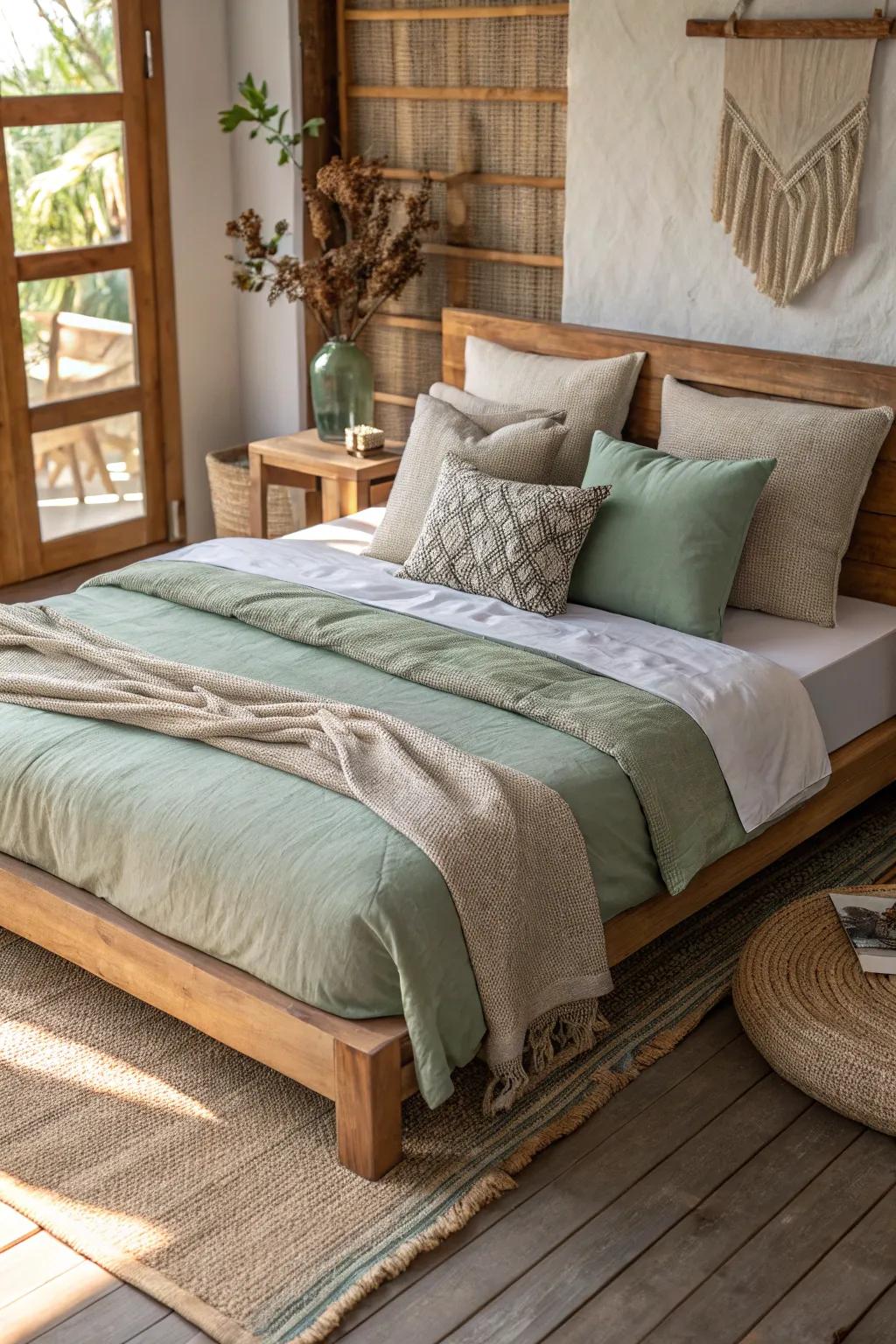 Earthy tones bring warmth and tranquility to a minimalist design. #EarthyVibes #MinimalistStyle