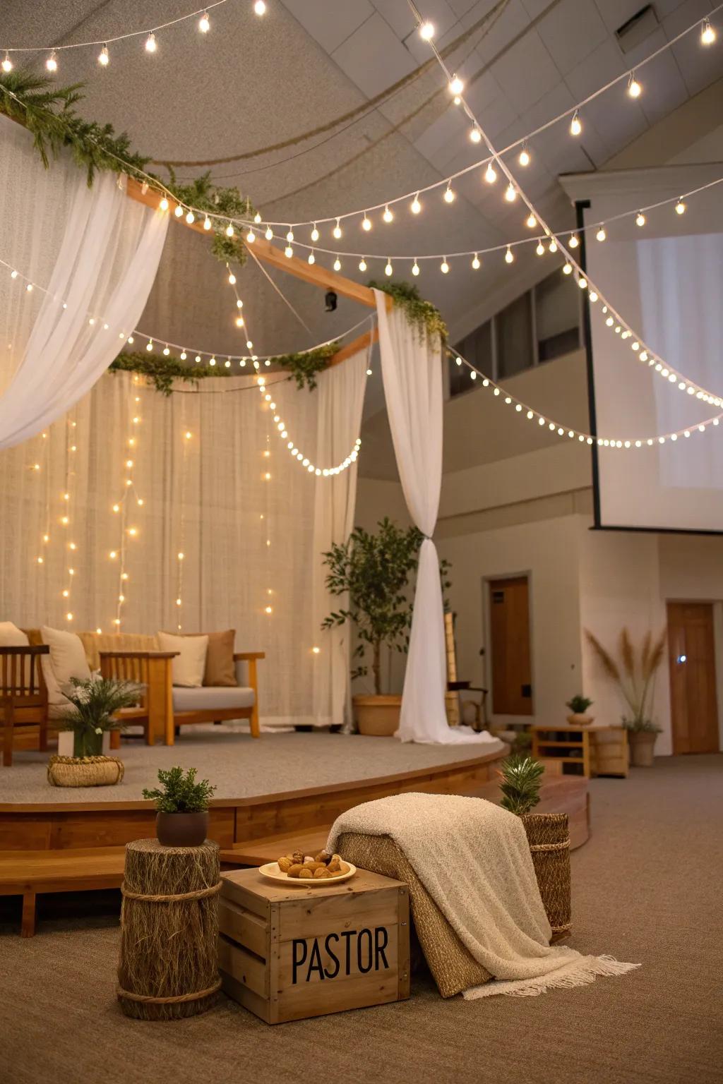 String lights add a magical touch to any decor. ✨ #WarmLighting #DecorMagic