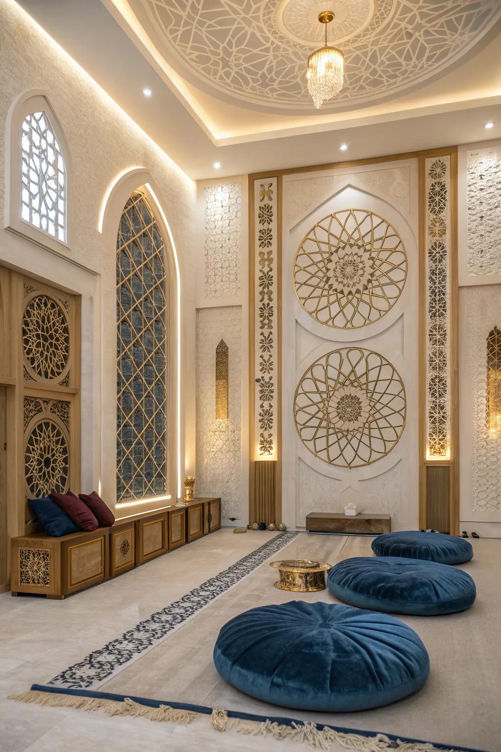 Explore the beauty and symbolism of sacred geometry in your spiritual space.