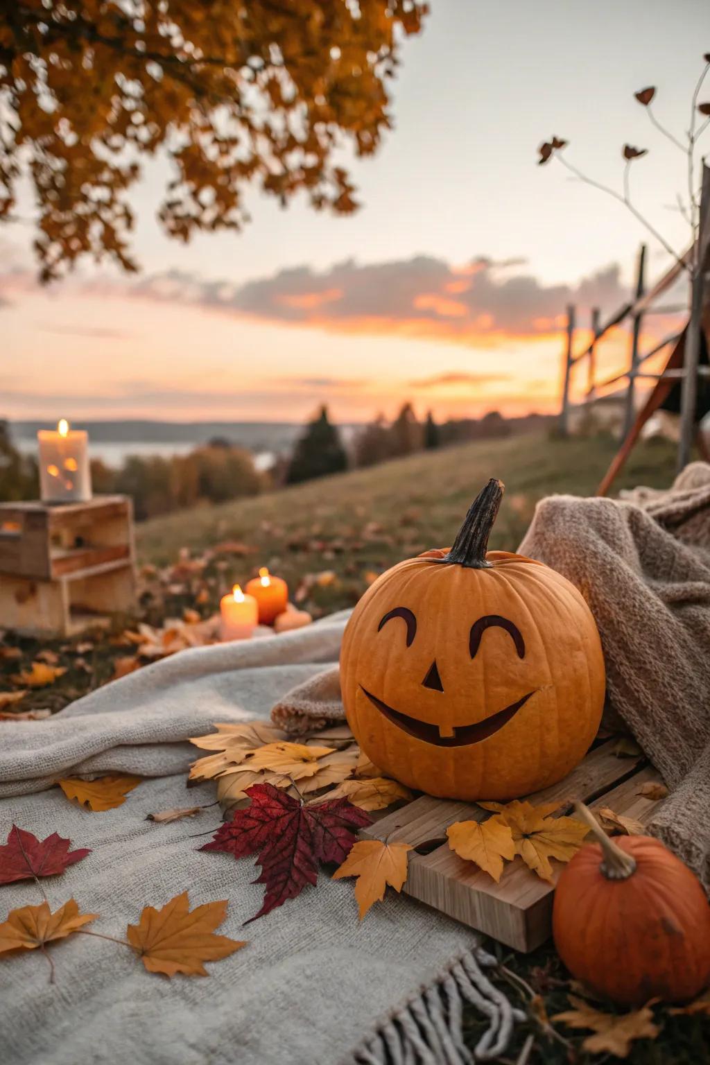 Wink your way into fall with playful pumpkin designs that charm and delight.