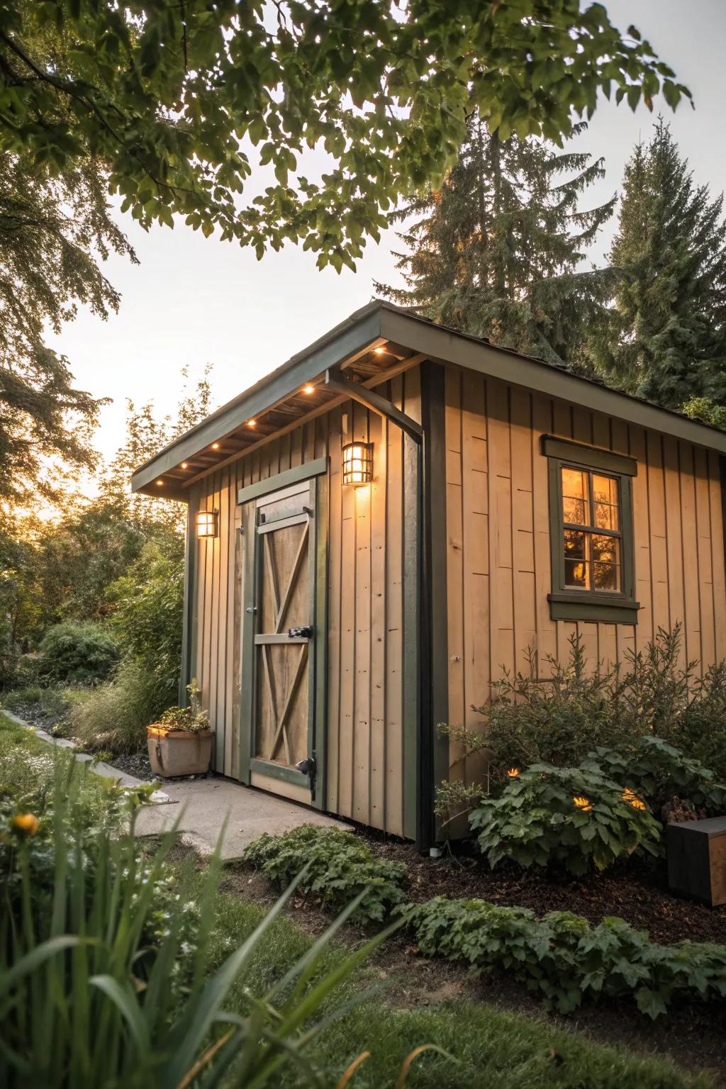 Sharp corner trims provide a polished finish, enhancing your shed's architectural appeal.