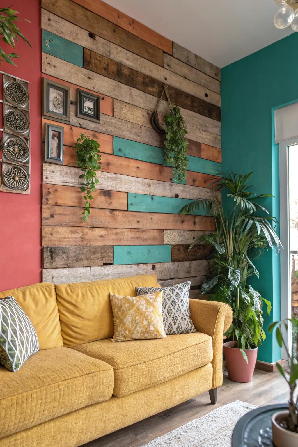 Add timeless elegance to your space with vintage-inspired wood planks.