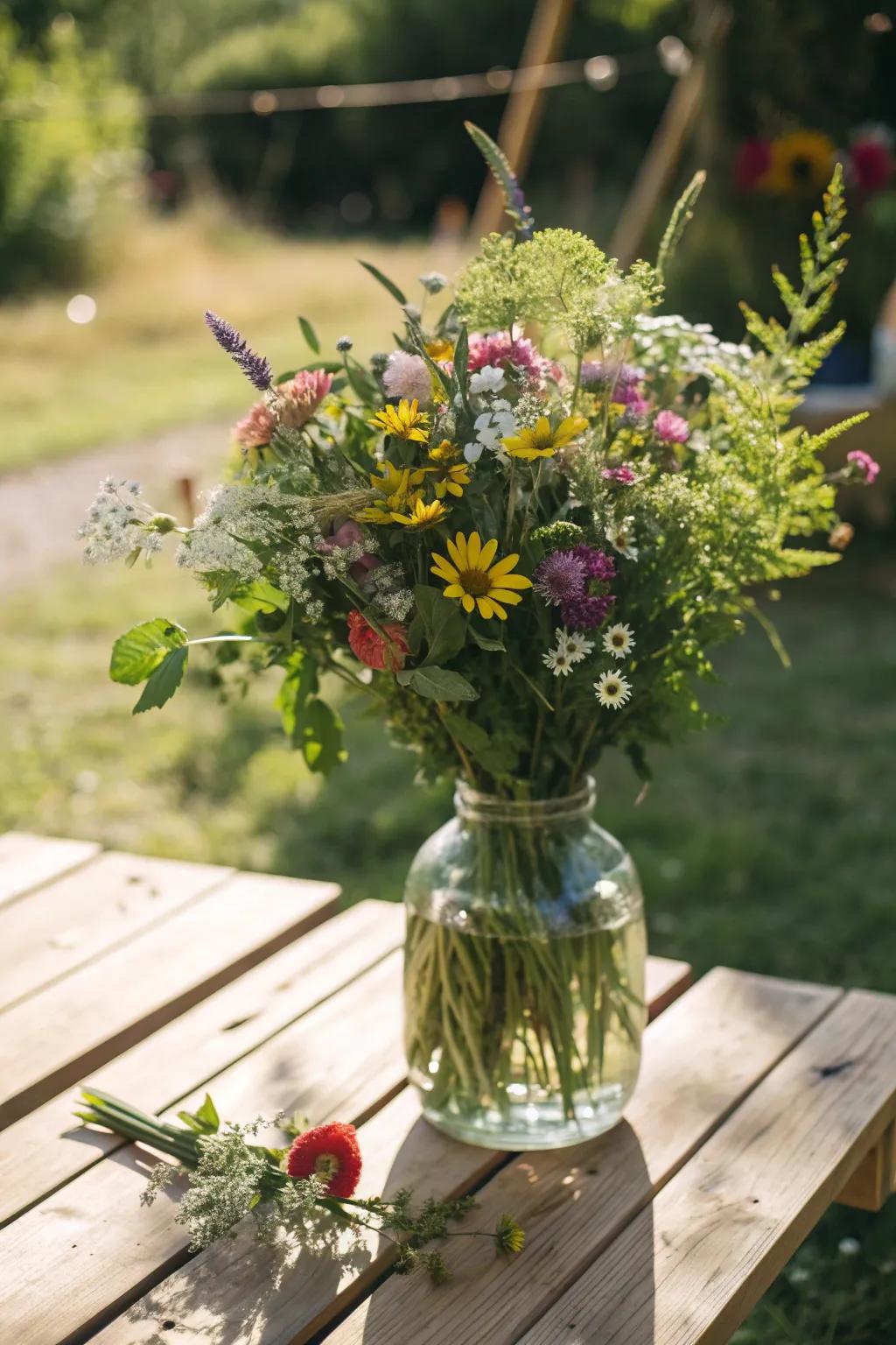 Capture the essence of nature with a garden-inspired floral arrangement.