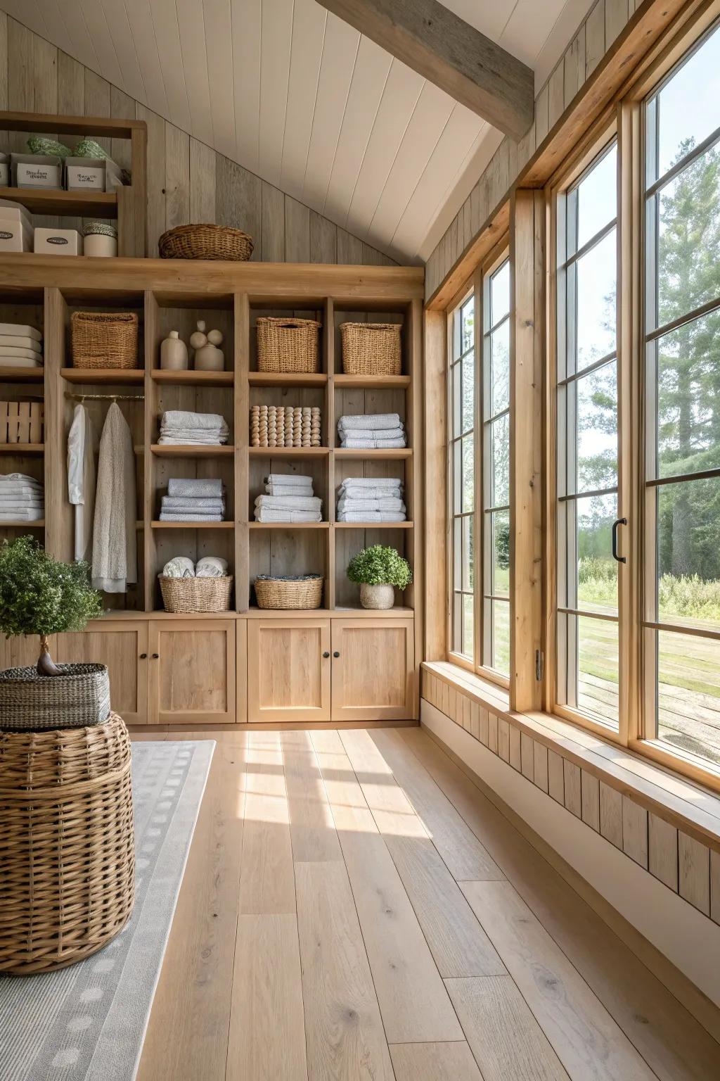 Keep your barndominium clutter-free with creative storage solutions that blend seamlessly into your design. 📦 #StorageSolutions #HomeOrganization