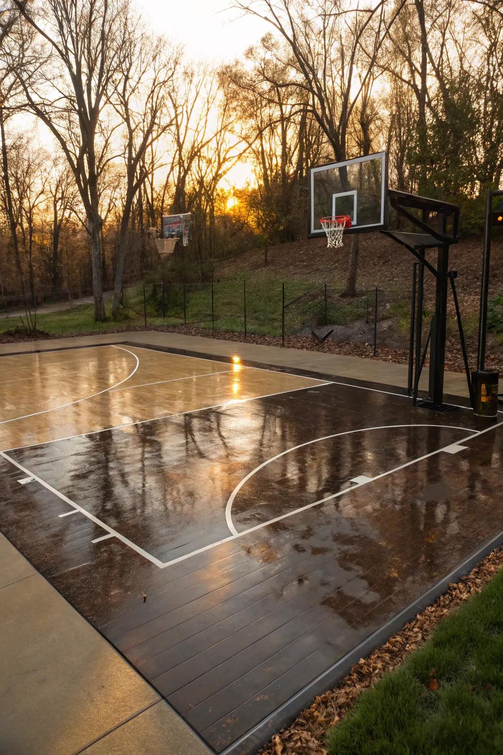 Reflective surfaces create a dynamic and shimmering effect that catches the eye.