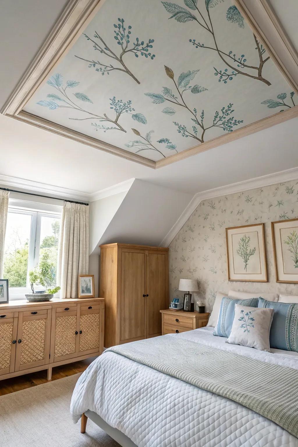 Look up for inspiration! Transform your ceiling into a work of art.