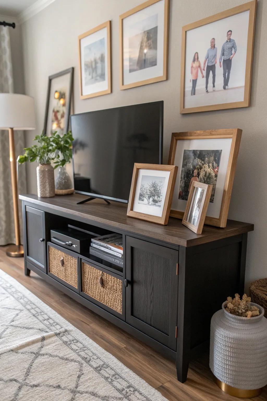 Make it personal with cherished memories on display. 🖼️ #FamilyHome #PersonalTouch