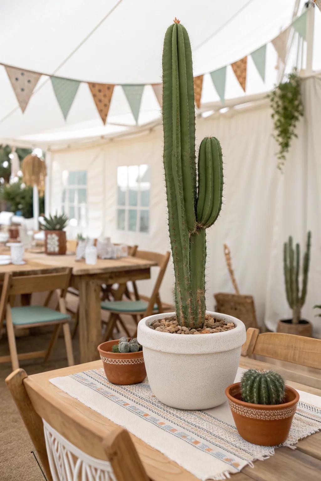 Bring the desert to your decor with cacti accents that are both stylish and sustainable.