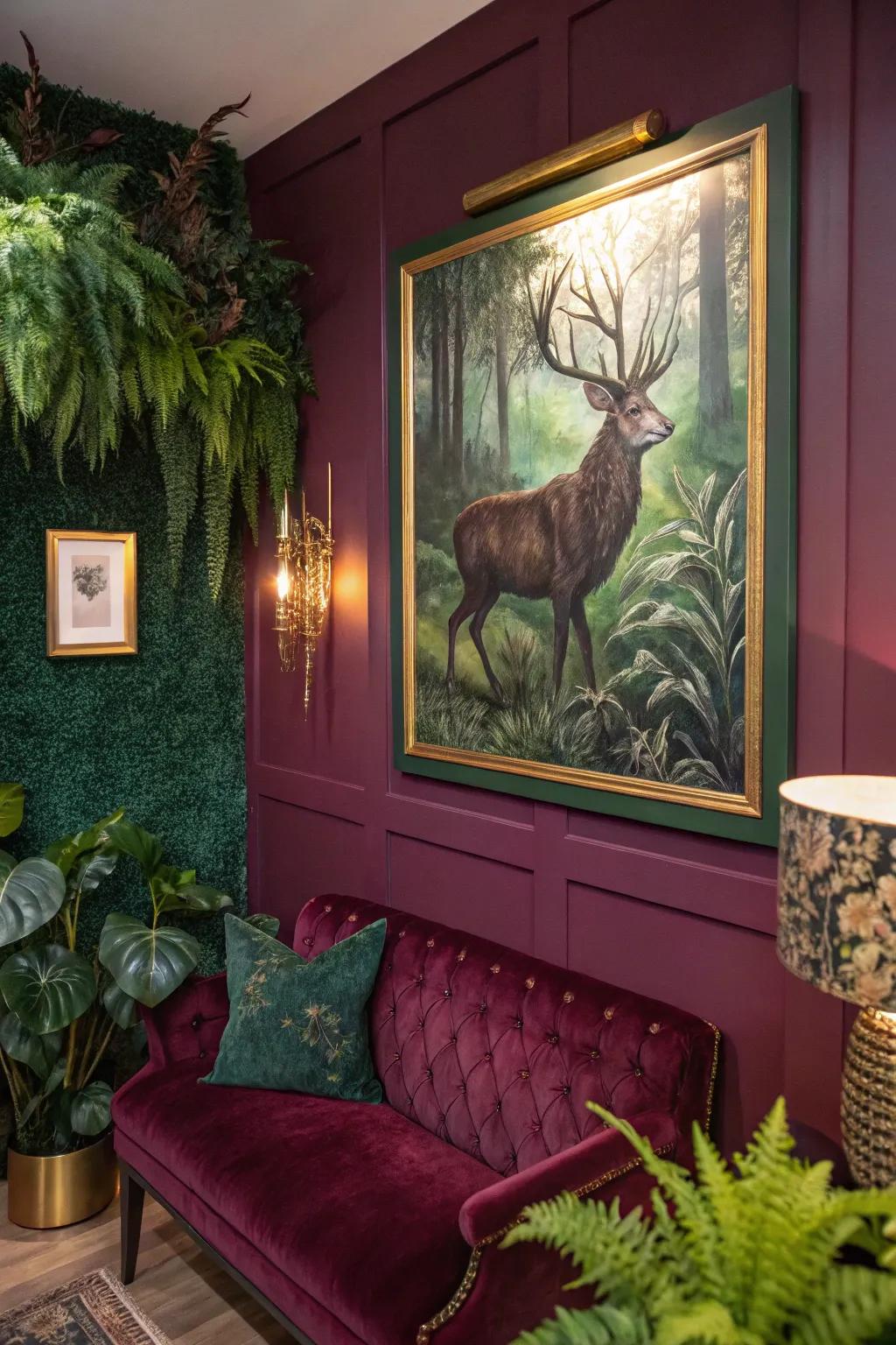 Transform your walls into a forest dreamscape with mystical art. 🌲🖼️ #WallArt #ForestVibes