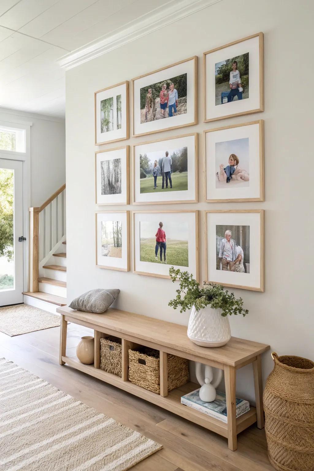 Make your photos stand out with bold, oversized mats that frame your memories.