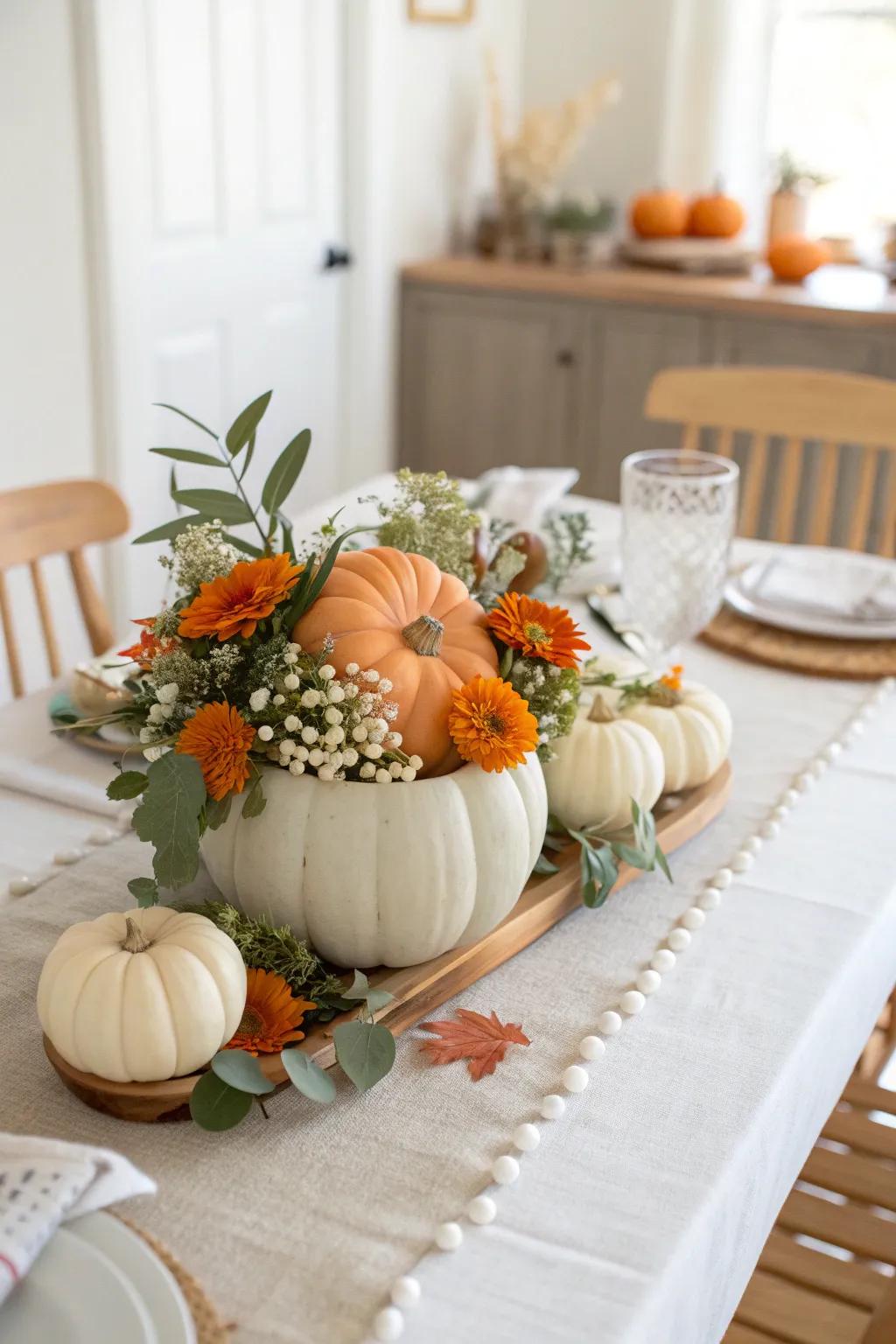 Create stunning table decor with DIY pumpkin centerpieces that enchant and delight.
