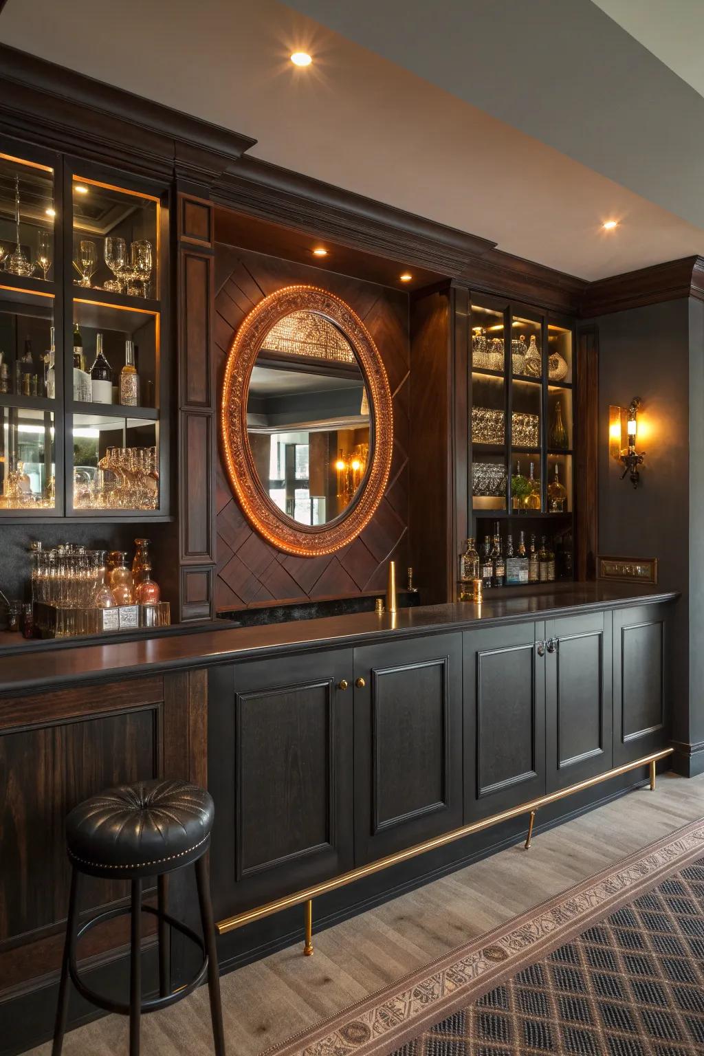 Embrace warmth and elegance with copper-tinted mirrors that transform your space.