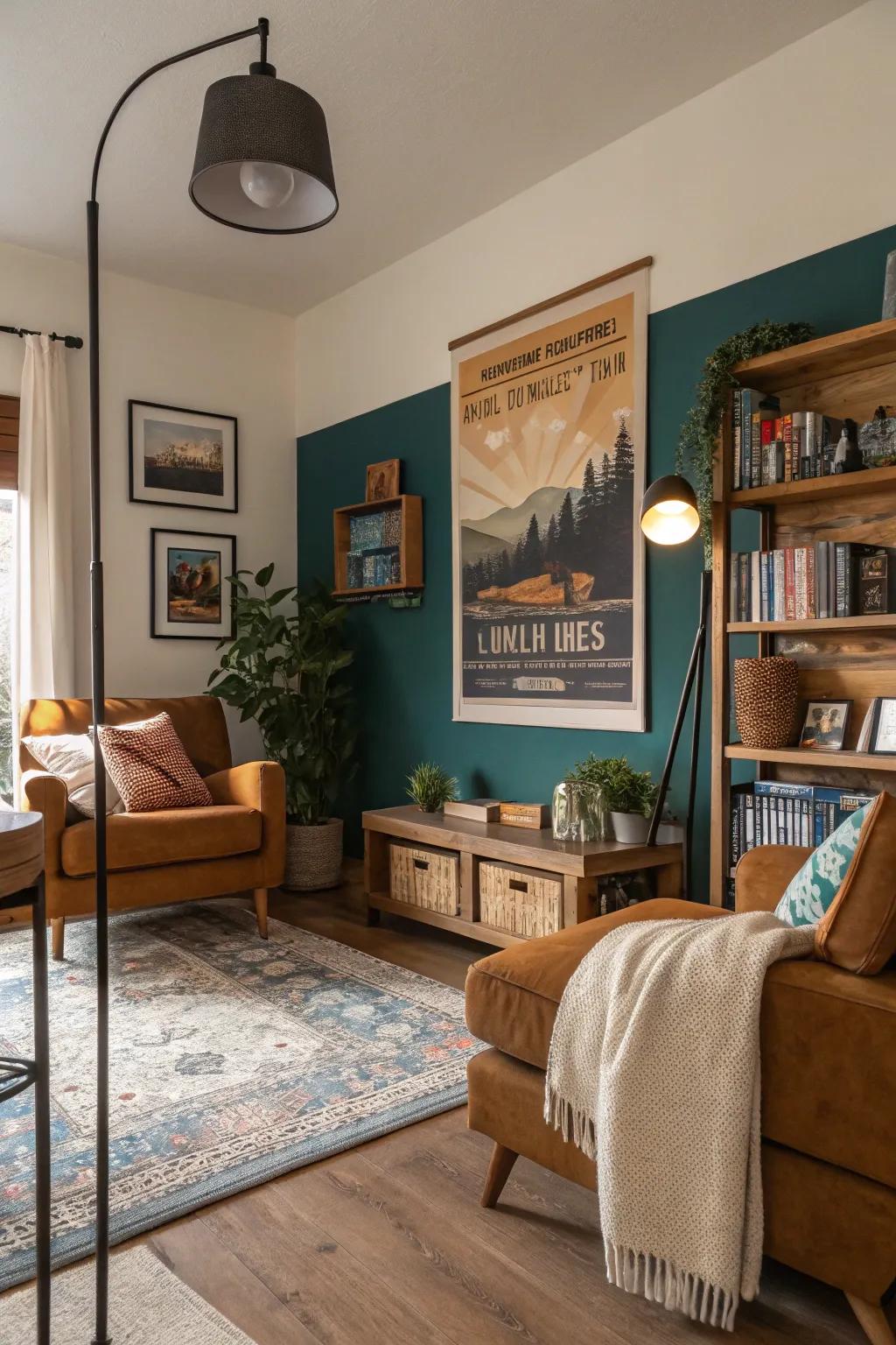 Unify your space with thematic decor elements. 🎨 #ThemedDecor #InteriorTips #RoomStyling