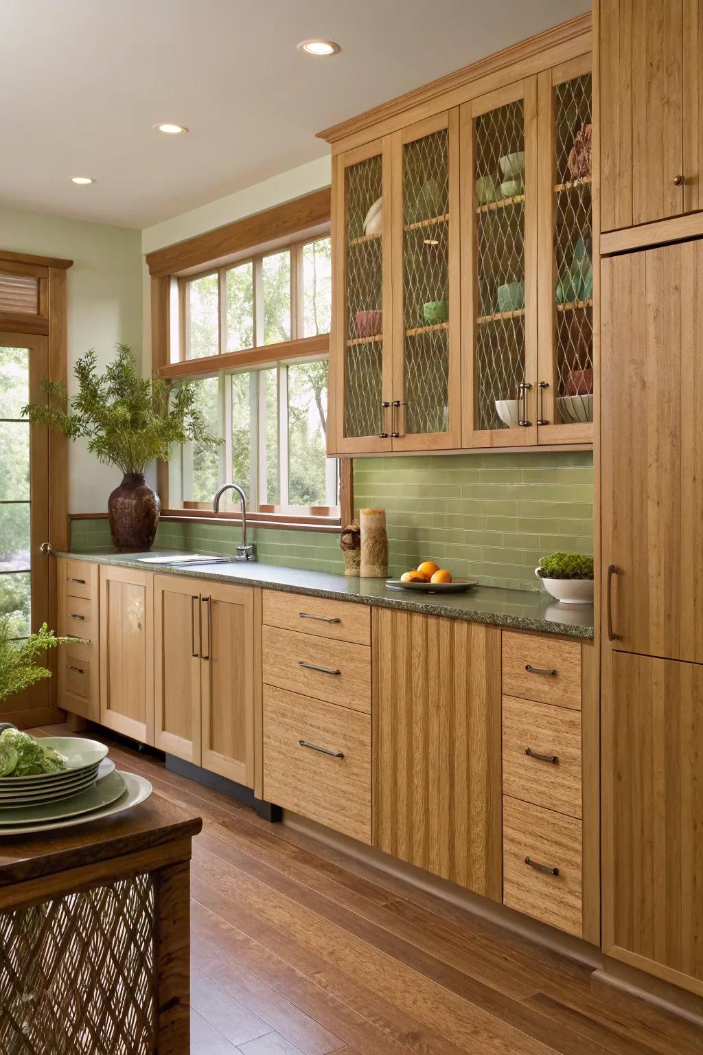 Choose eco-friendly materials for a kitchen that's both beautiful and earth-conscious. 🌿