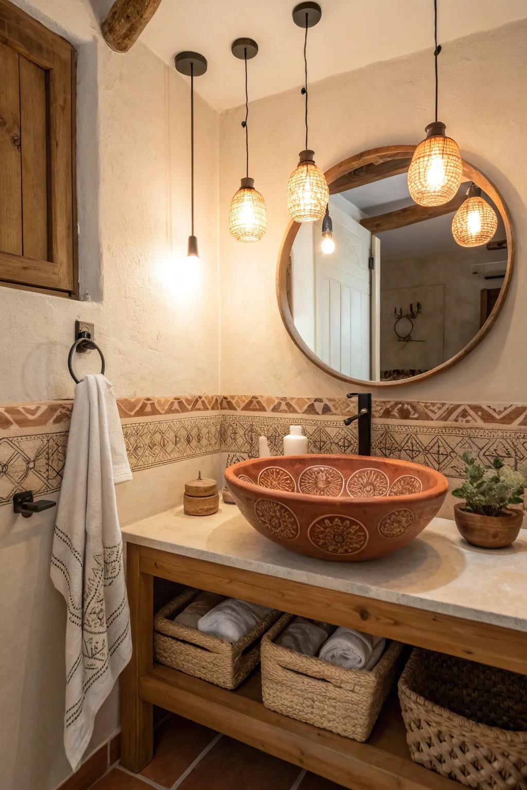 Warm lighting creates a cozy ambiance, highlighting every vibrant detail. 💡 #LightingDesign #CozySpaces