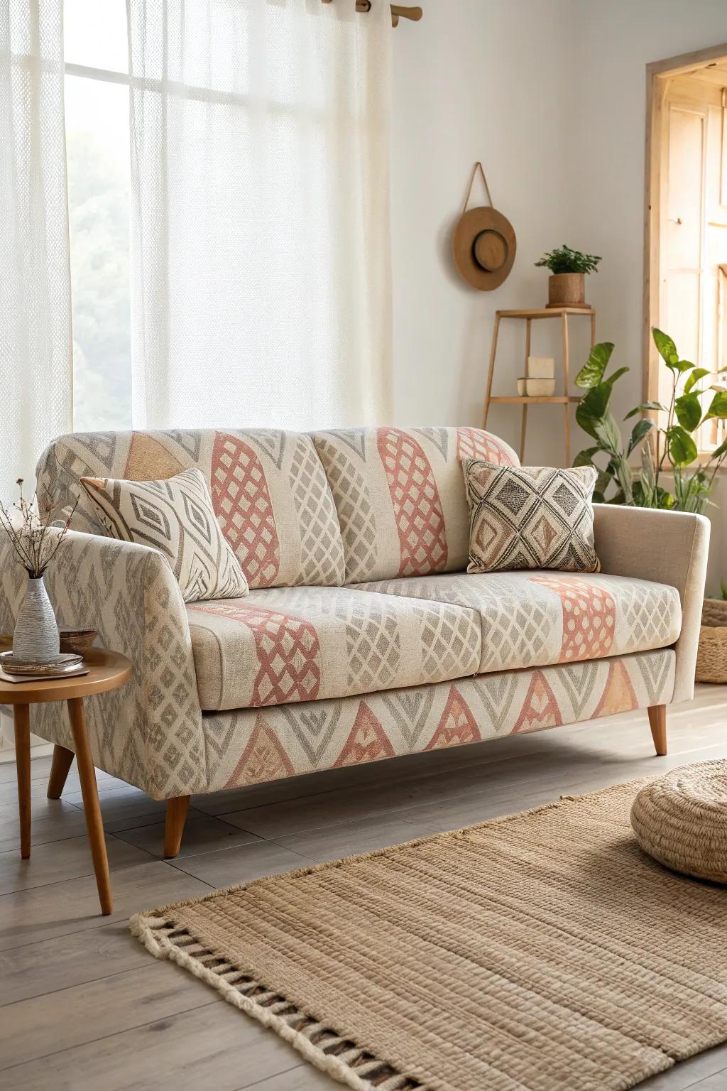 Express yourself with a sofa that features unique patterns, adding a personal touch to your space.