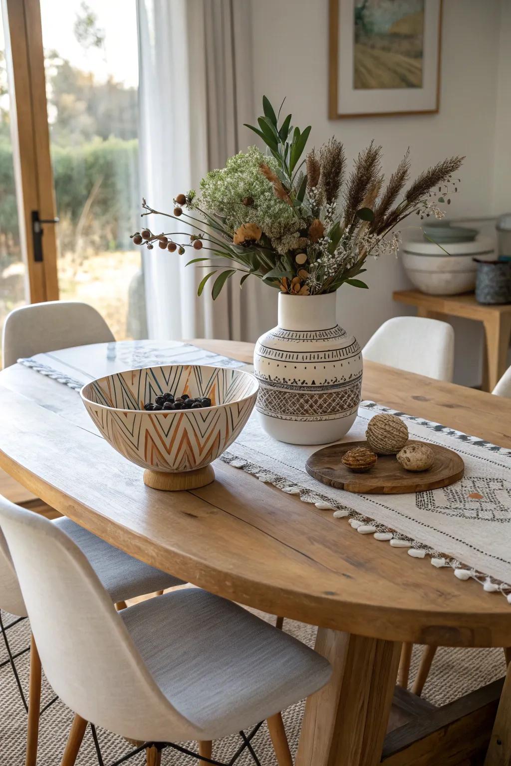 Express yourself with artistic centerpieces that tell a story. 🎨