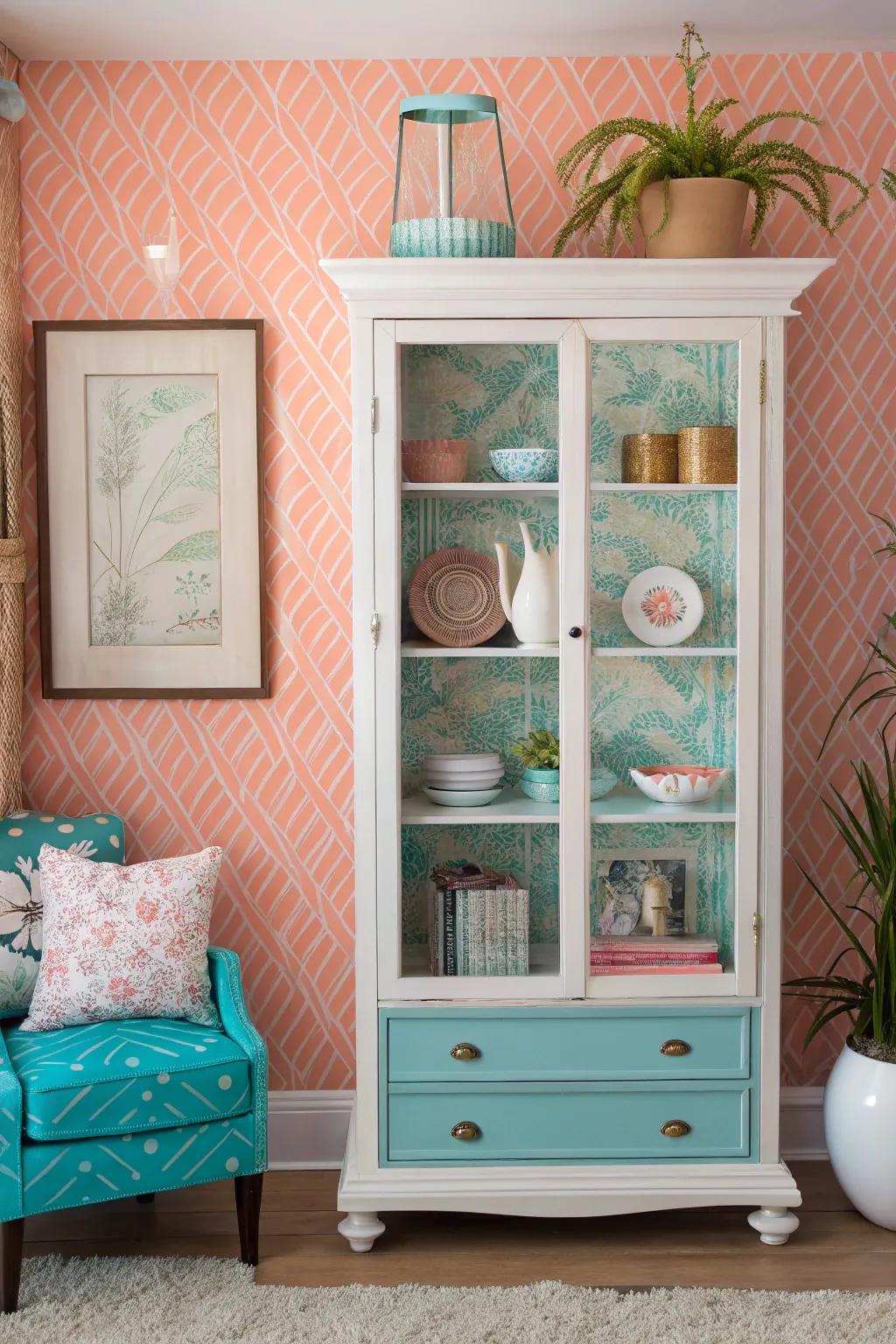 Whimsical wallpaper breathes life and color into any space, making it truly unique.