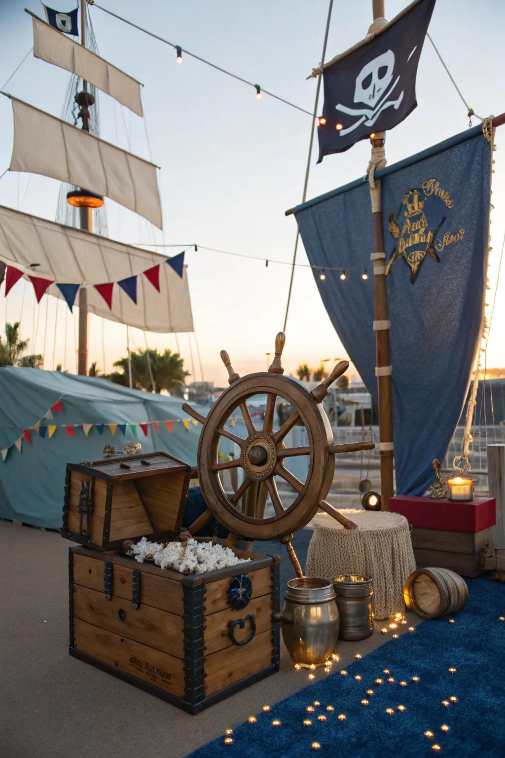 Music sets the stage, turning your trunk into a lively pirate party. #PirateTunes #HalloweenVibes #TrunkOrTreat