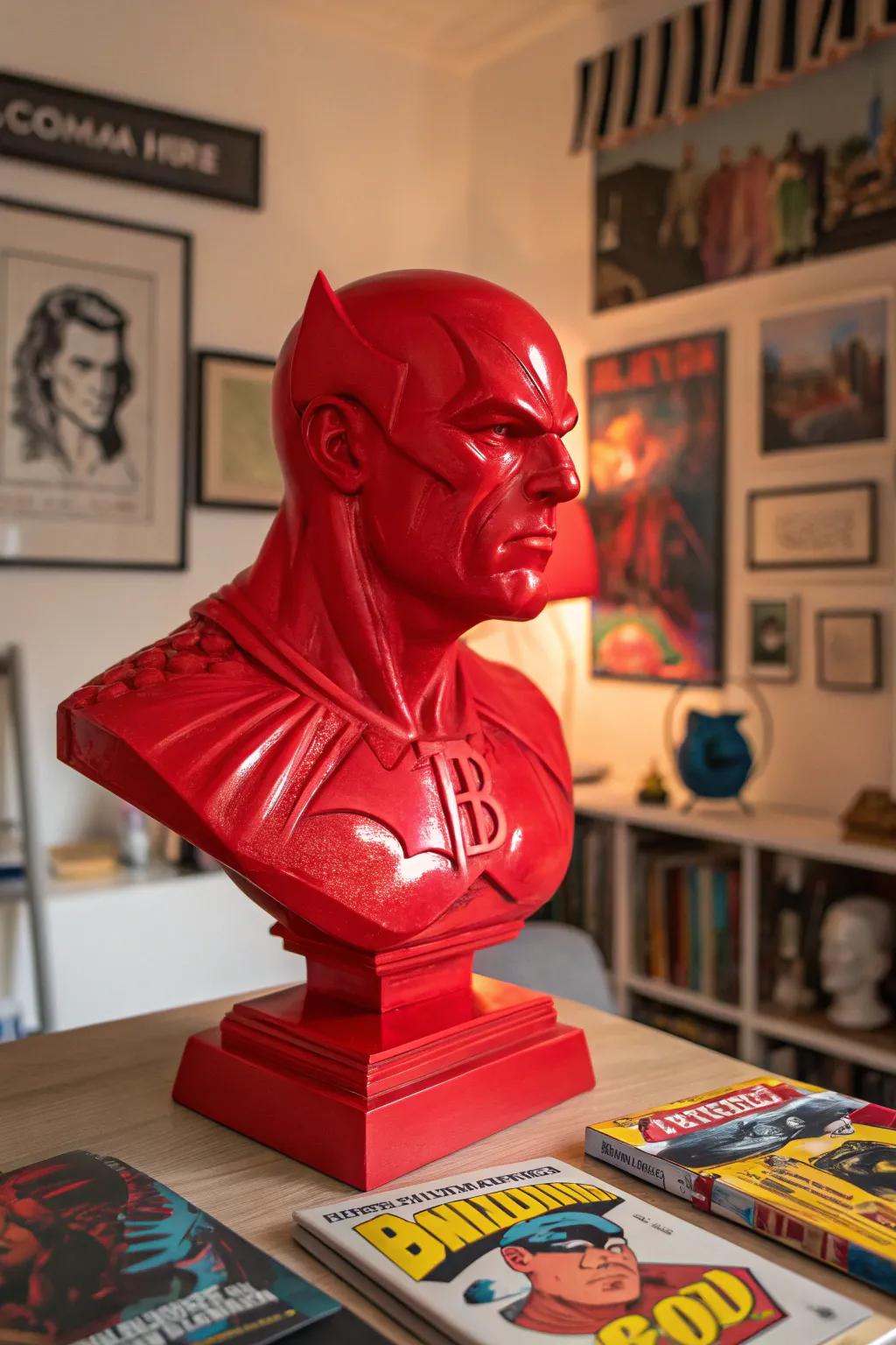 Unleash your inner hero with a comic book bust that stands proud.