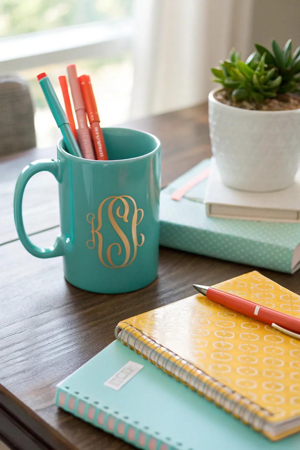 Personalize your space with elegant monogrammed touches. ✒️ #Monogram #PersonalizedDecor #PreppyStyle
