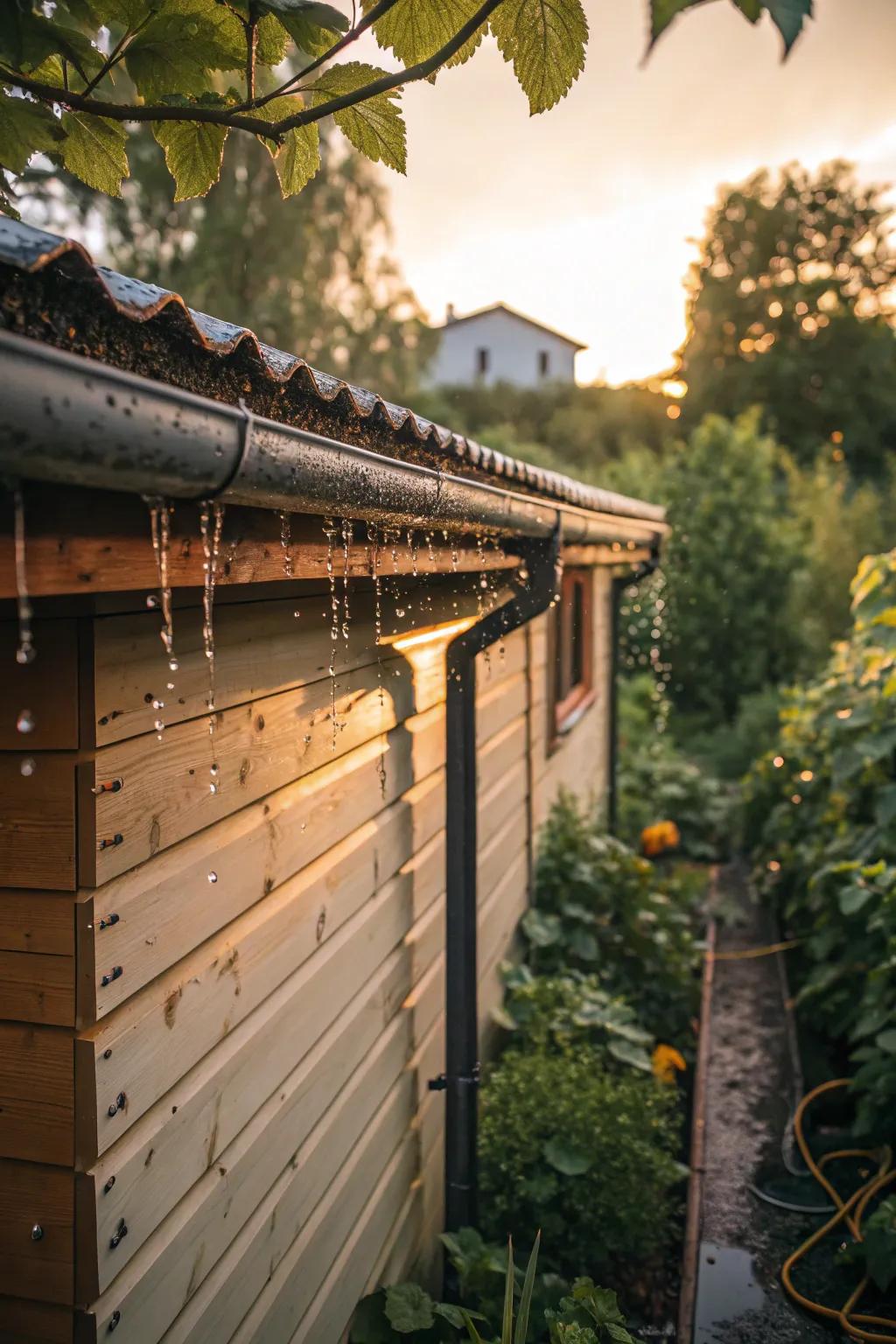 Drip caps keep your shed dry and stylish, with a sleek finishing touch. #Weatherproof #ShedProtection #HomeDesign