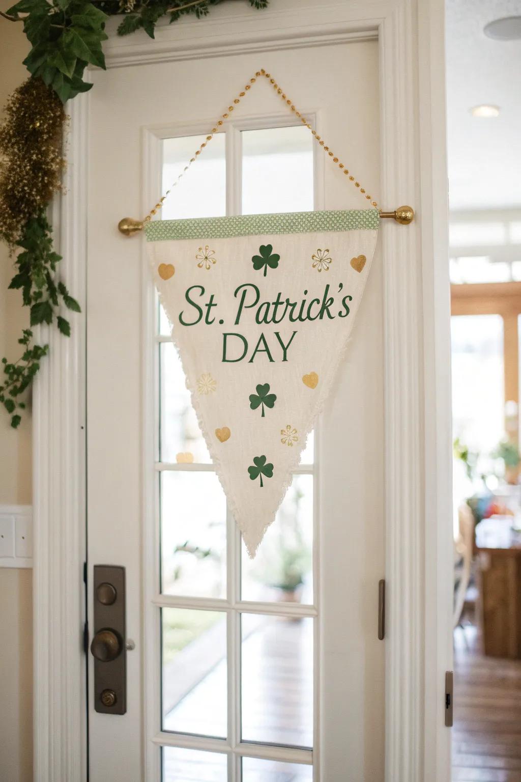 Celebrate with a cheerful St. Patrick's Day banner! 🎉🍀 #FestiveBanner #CelebrationMood