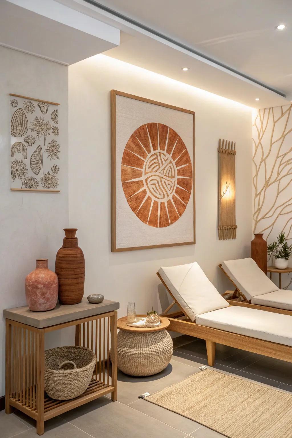 Artful additions create a sophisticated and intriguing atmosphere.